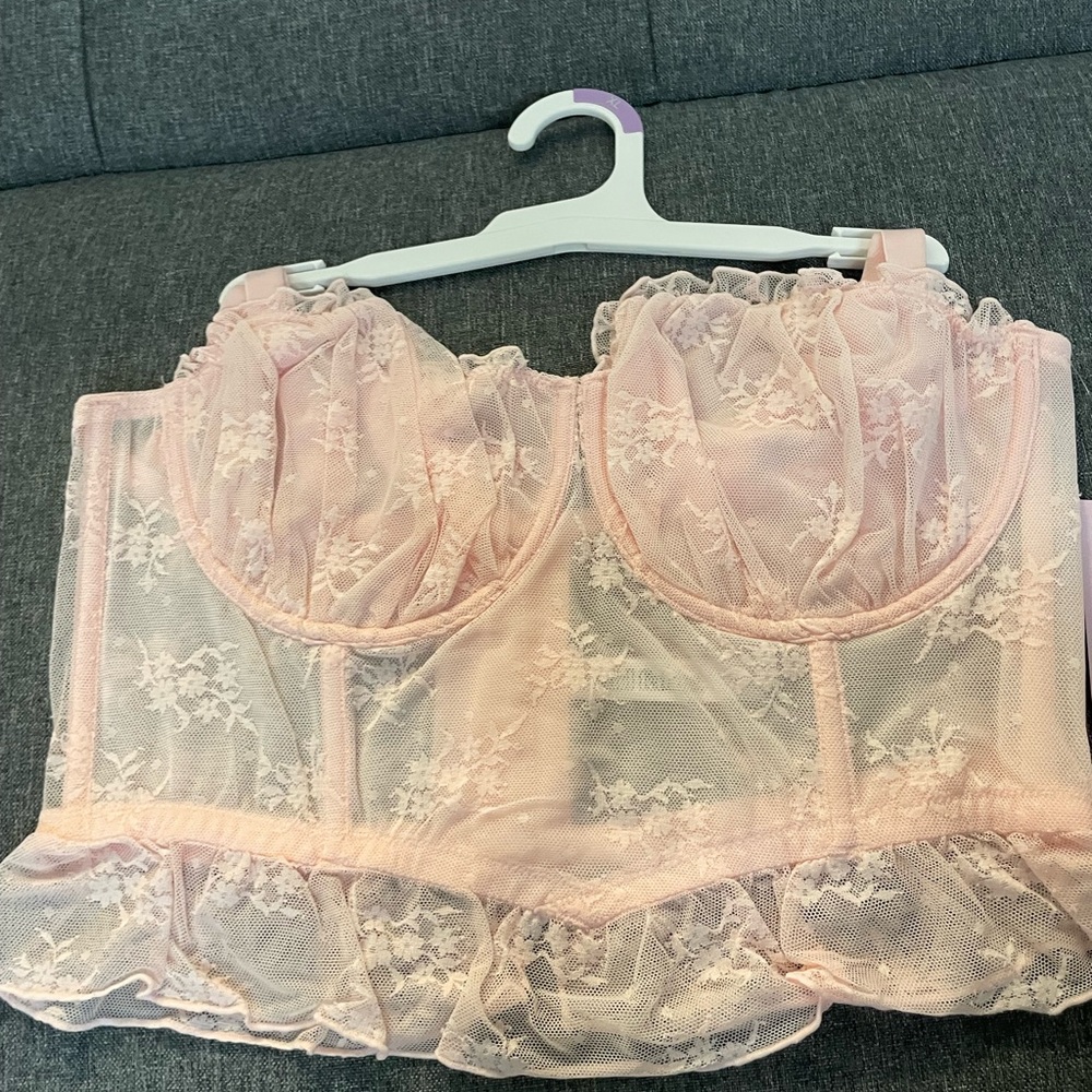 Wild Fable Pink Lace Bustier